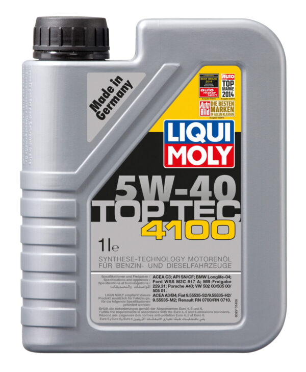 Liqui Moly Top Tec 4100 5W40 variklio alyva 1L